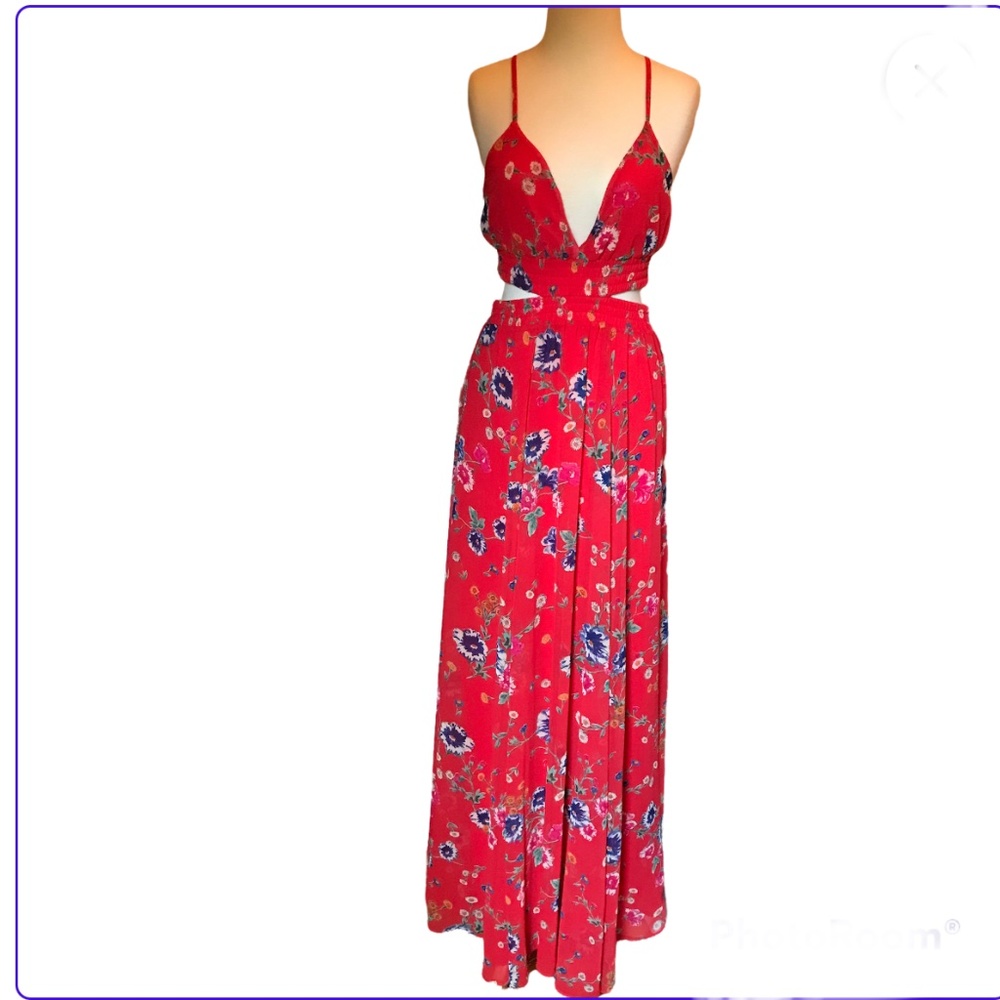 Floral maxi dress.